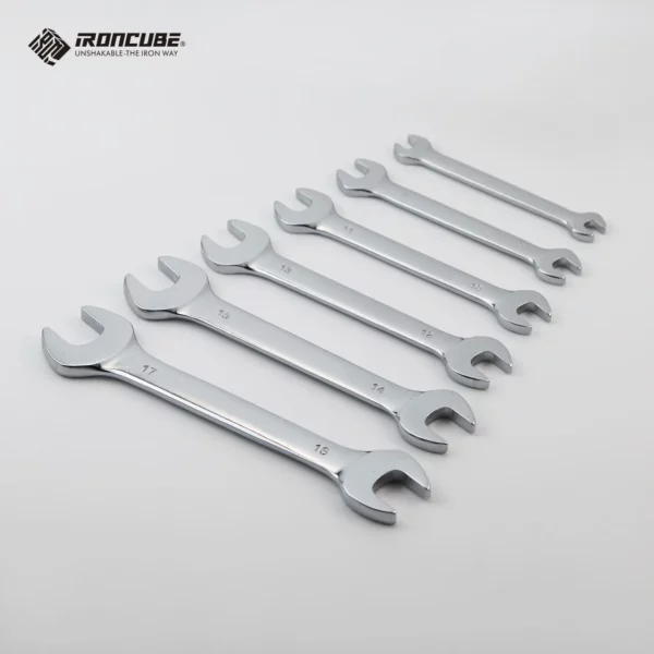 IRONCUBE ANSI Standard Double Open End Wrench Set