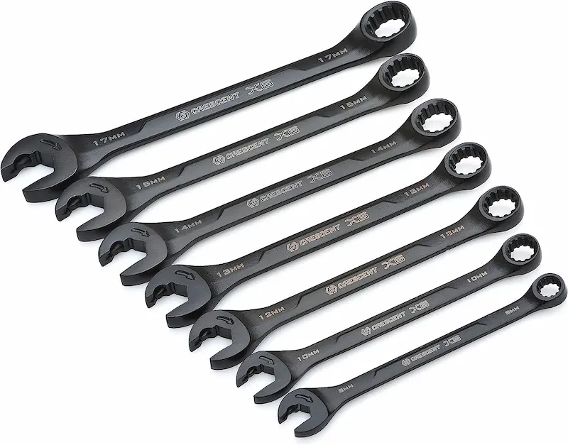 crescent ratcheting wrench set
