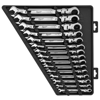 Milwaukee Flex-Head Ratcheting Combination Wrench Set