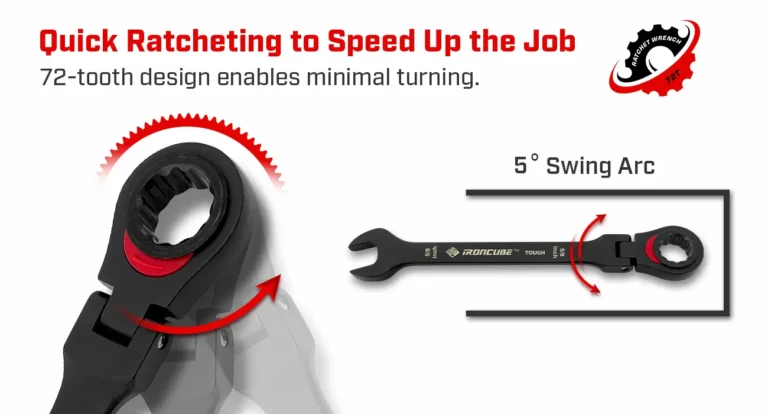 11-Piece 72-tooth design Ratcheting Combination Wrench Set
