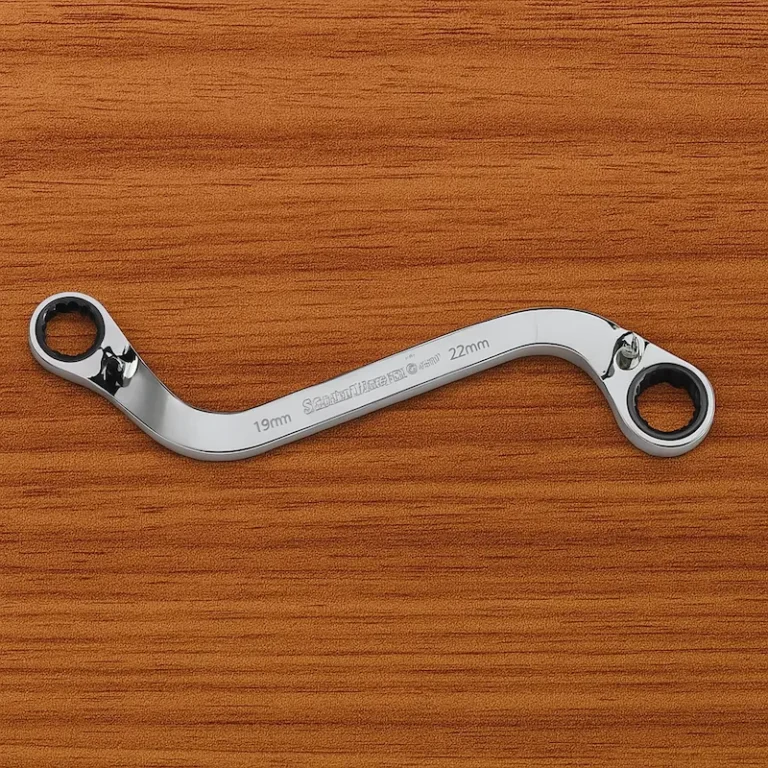 Metric S Shape Reversible Double Box Ratcheting Wrench Set