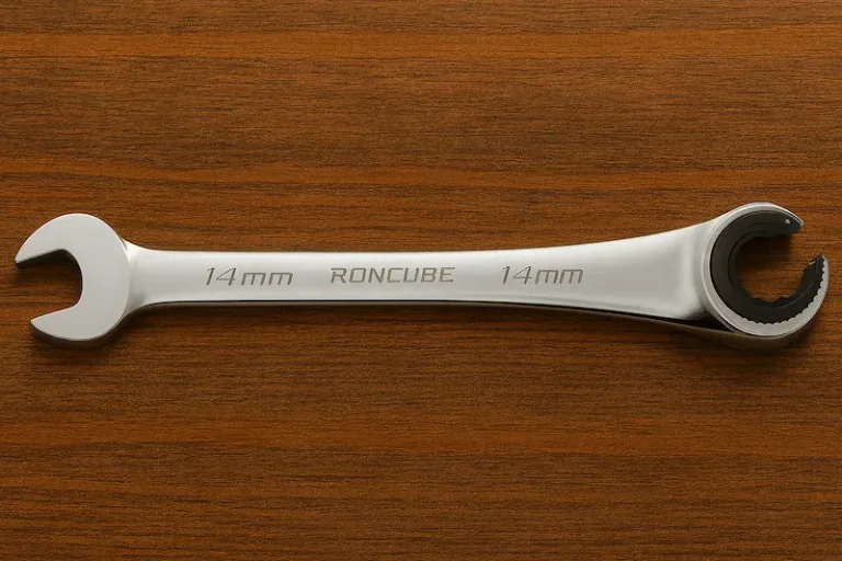 thumbnail image 2 of Stubby Ratcheting Wrench – Metric Open End, 72-Tooth Gear – Mini Hand Tool 2 of 6