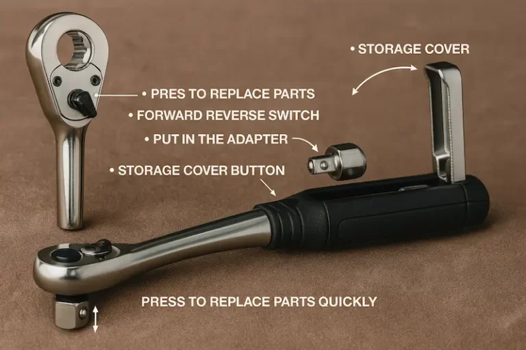 Socket wrench structure diagram