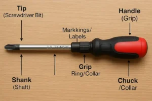 What is a screwdriver - anatomy and parts diagram