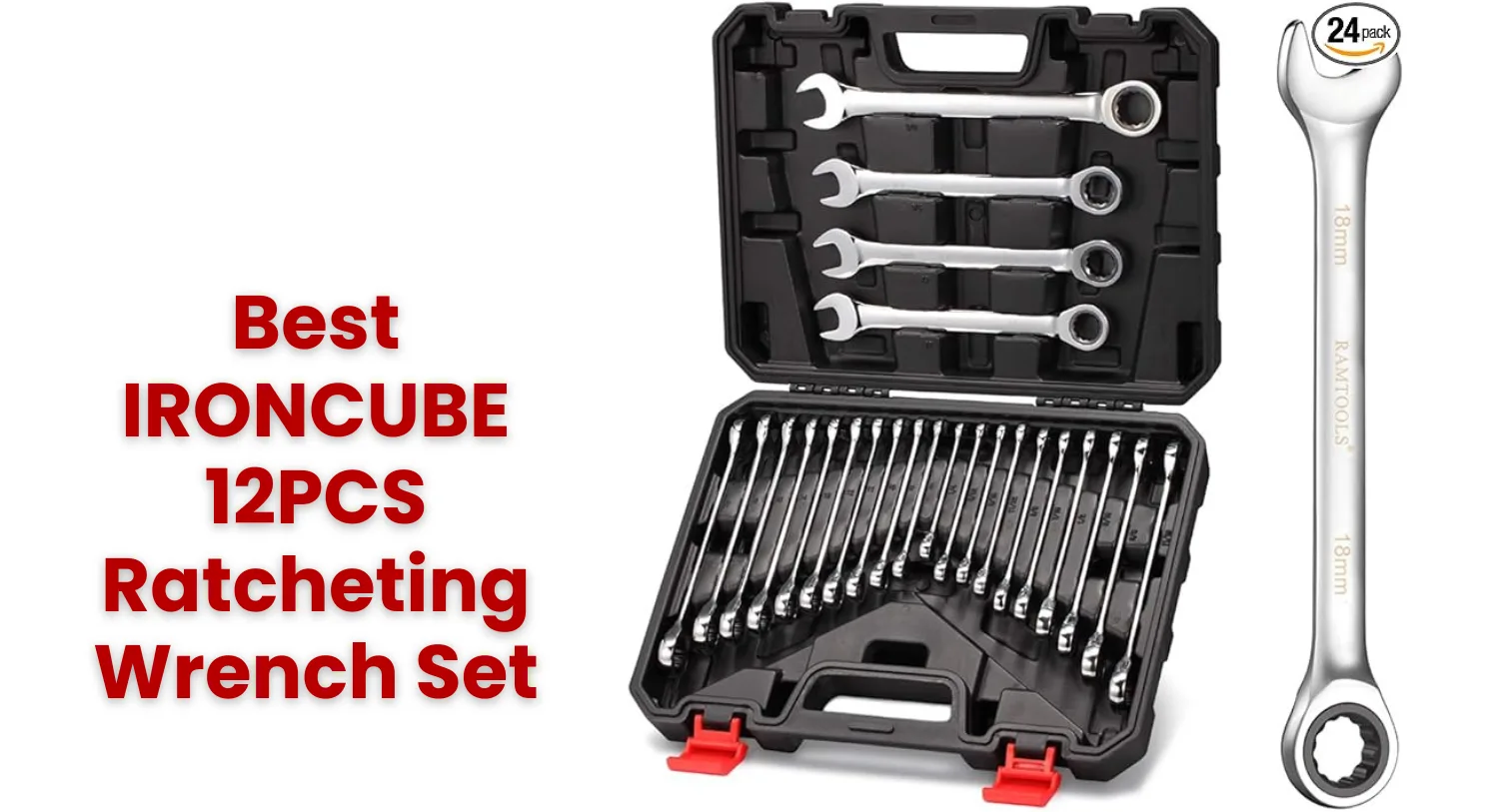 Best IRONCUBE 12PCS Ratcheting Wrench Set