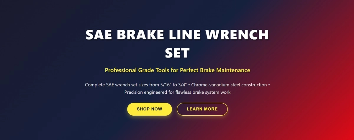 SAE Brake Line Wrench Set Sizes