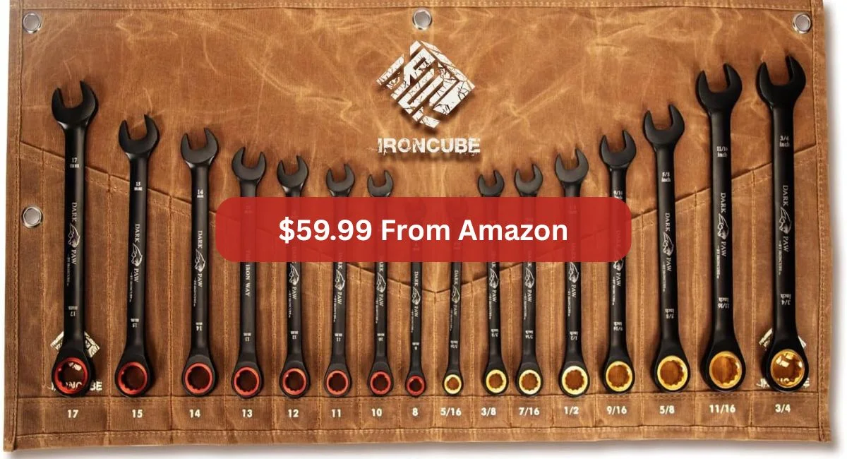 SAE Metric Ratcheting Wrench Set