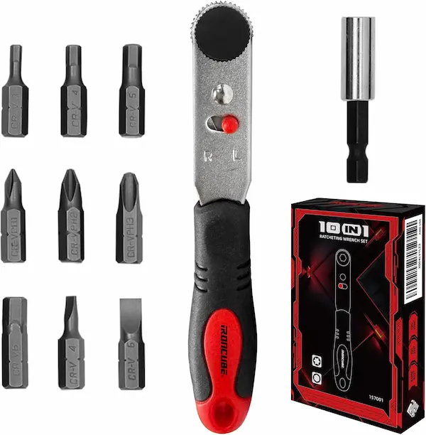 10 Pcs Angle Ratchet Screwdriver Set
