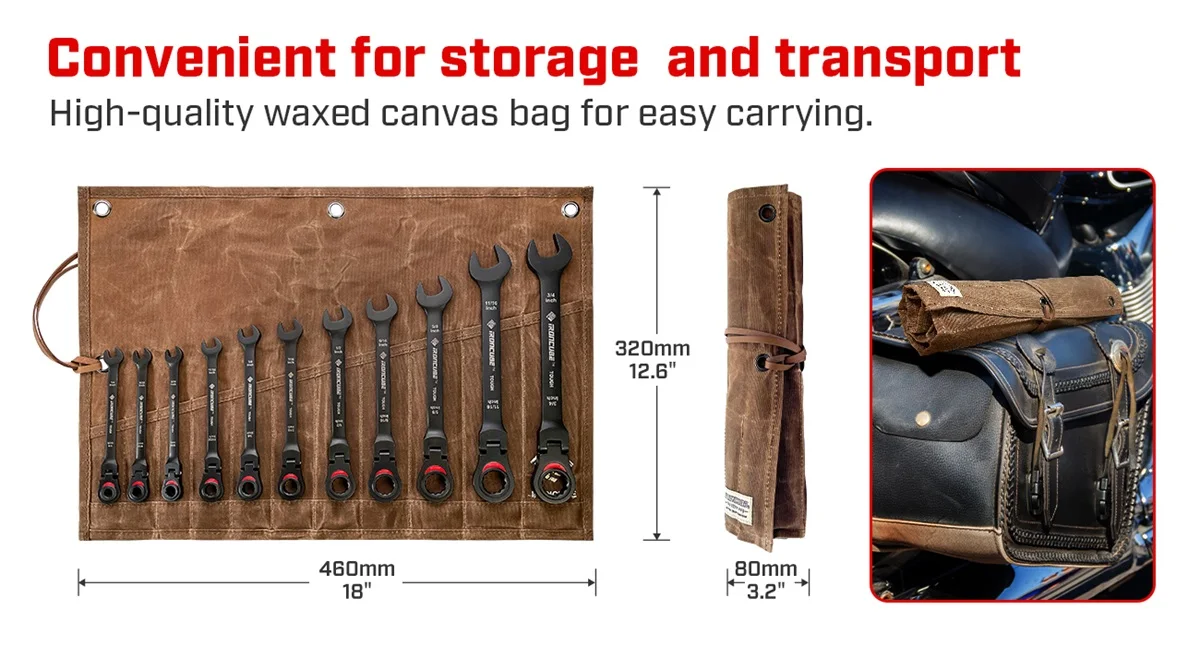 11mm flex head ratcheting wrench