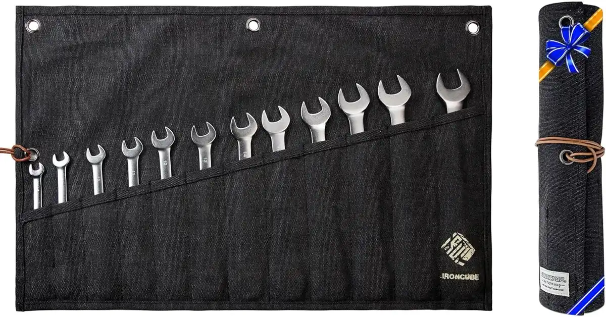 12-Pocket Canvas Hanging Tool Bag