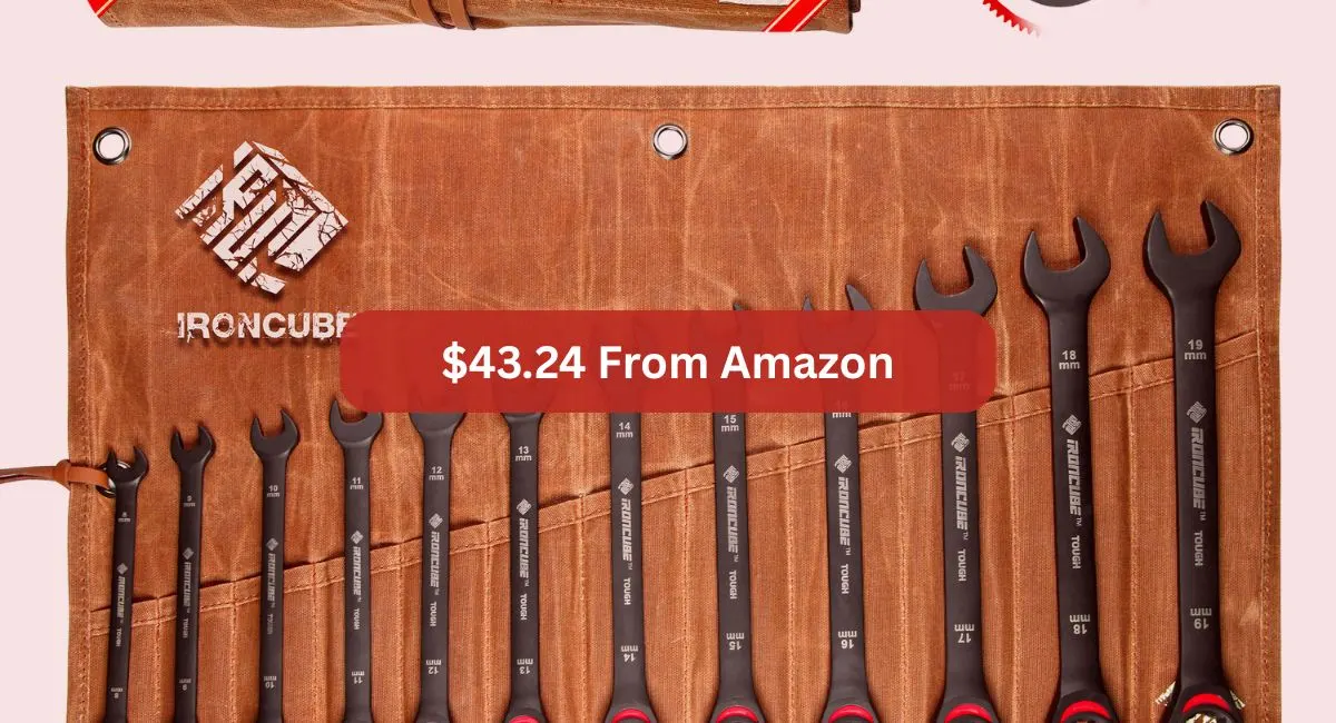 12pc Ratcheting Wrench Set Featuring Smooth 180° Flex Heads