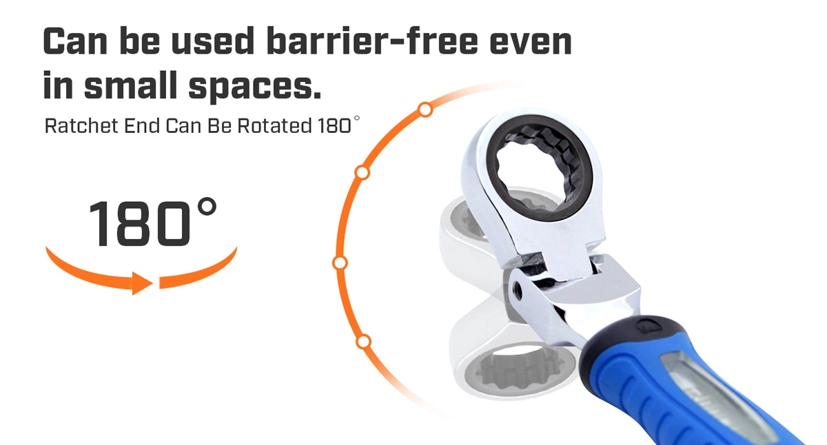 180° Rotating Head: Unmatched Accessibility