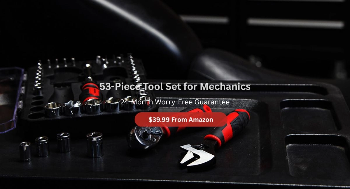 53-Piece Tool Set for Mechanics Automotive Repair Coverage