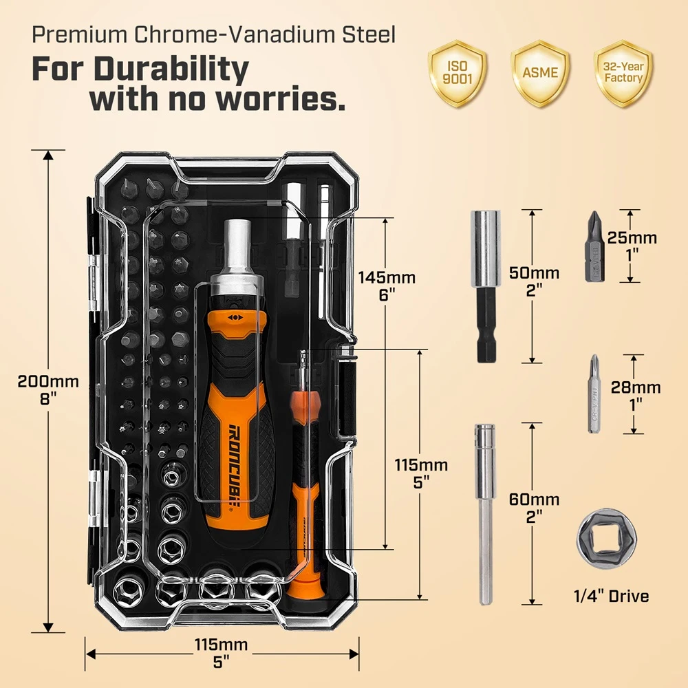 56-Piece Ratchet Screwdriver Set Belongs in Your Toolkit