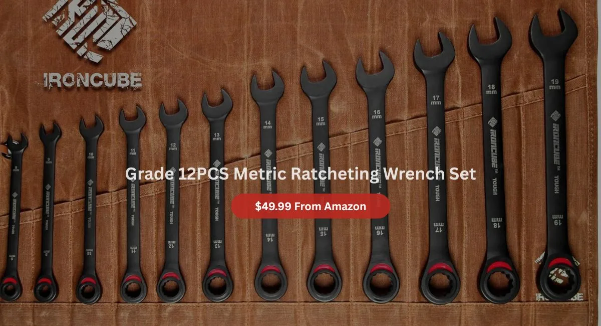 Grade 12PCS Metric Ratcheting Wrench Set