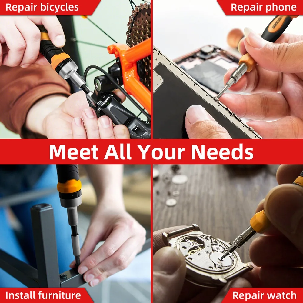 Multi Ratcheting Screwdriver Set A Look at IRONCUBE's 56-Piece Kit