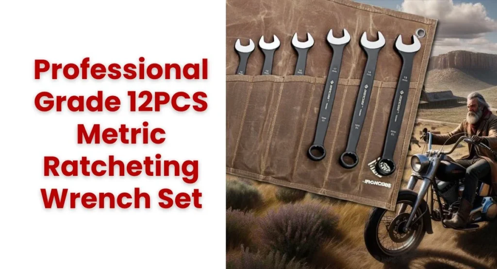Professional Grade 12PCS Metric Ratcheting Wrench Set