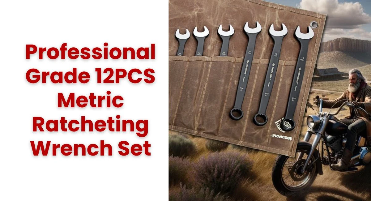 Professional Grade 12PCS Metric Ratcheting Wrench Set
