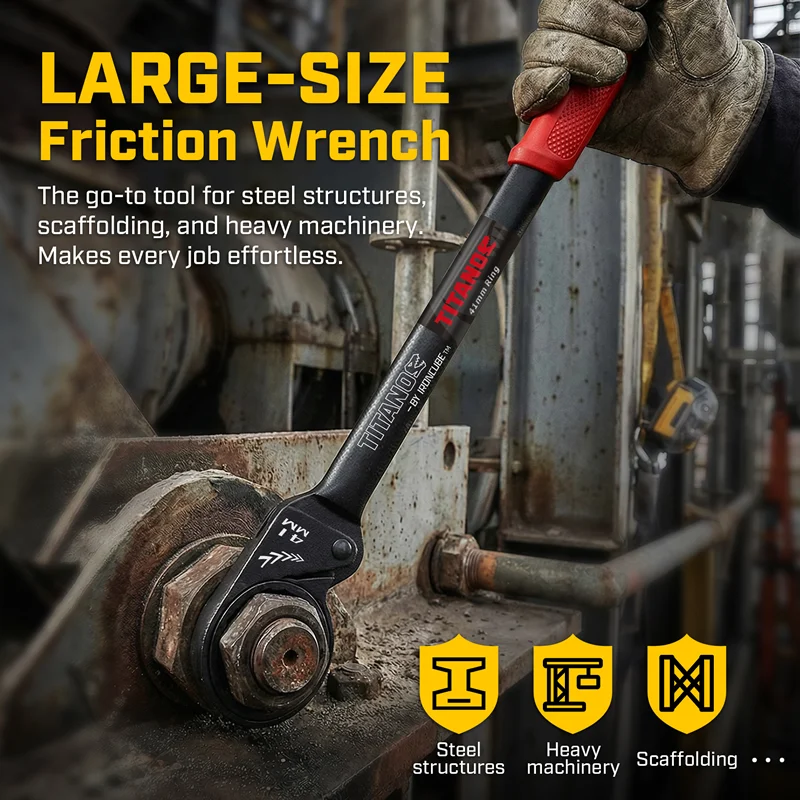 Friction Wrench 41mm – Jumbo Ratchet Spanner for Large Nut Fastening