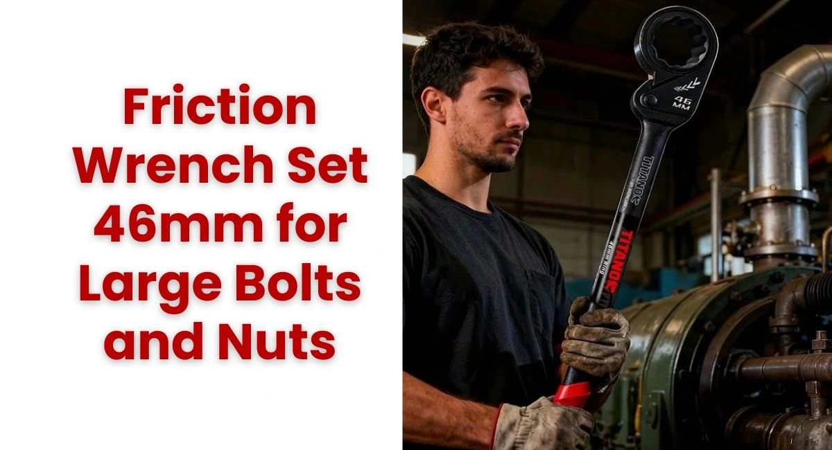 Friction Wrench Set 46mm for Large Bolts and Nuts