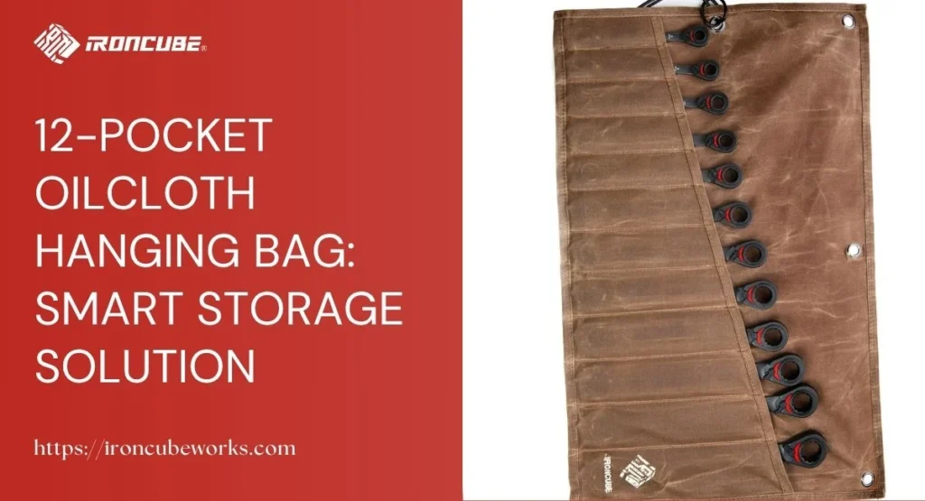 12-Pocket Oilcloth Hanging Bag