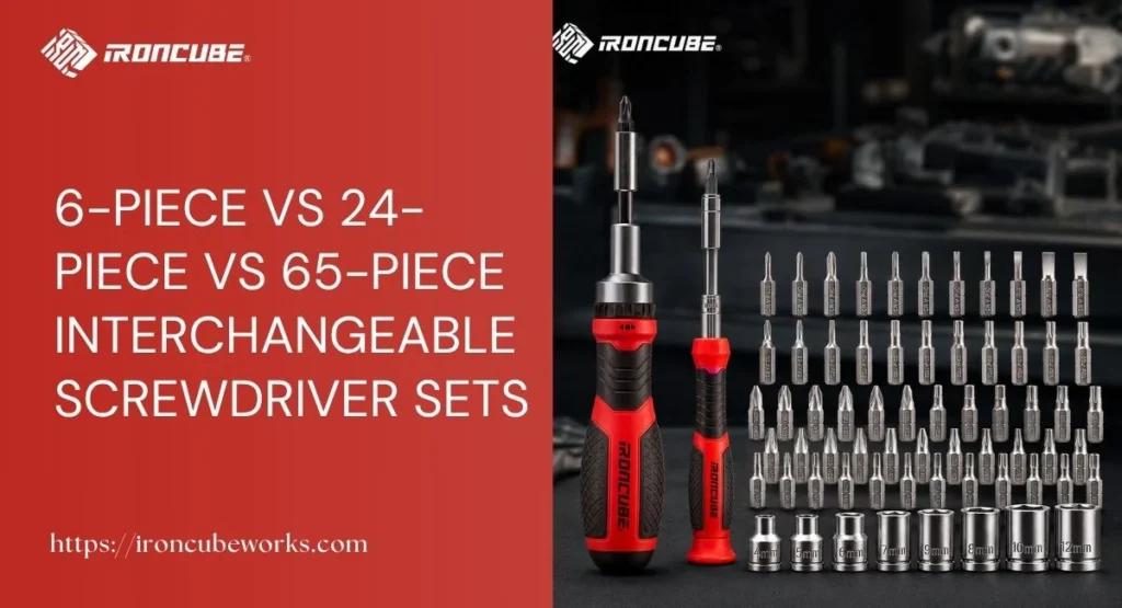 6-Piece vs 24-Piece vs 65-Piece Interchangeable Screwdriver Sets