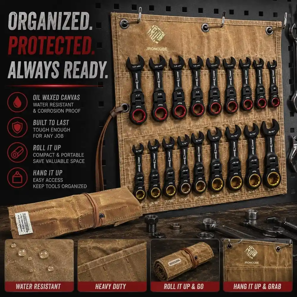 Flex Head Ratcheting Wrench Set Combination Gear Wrenches