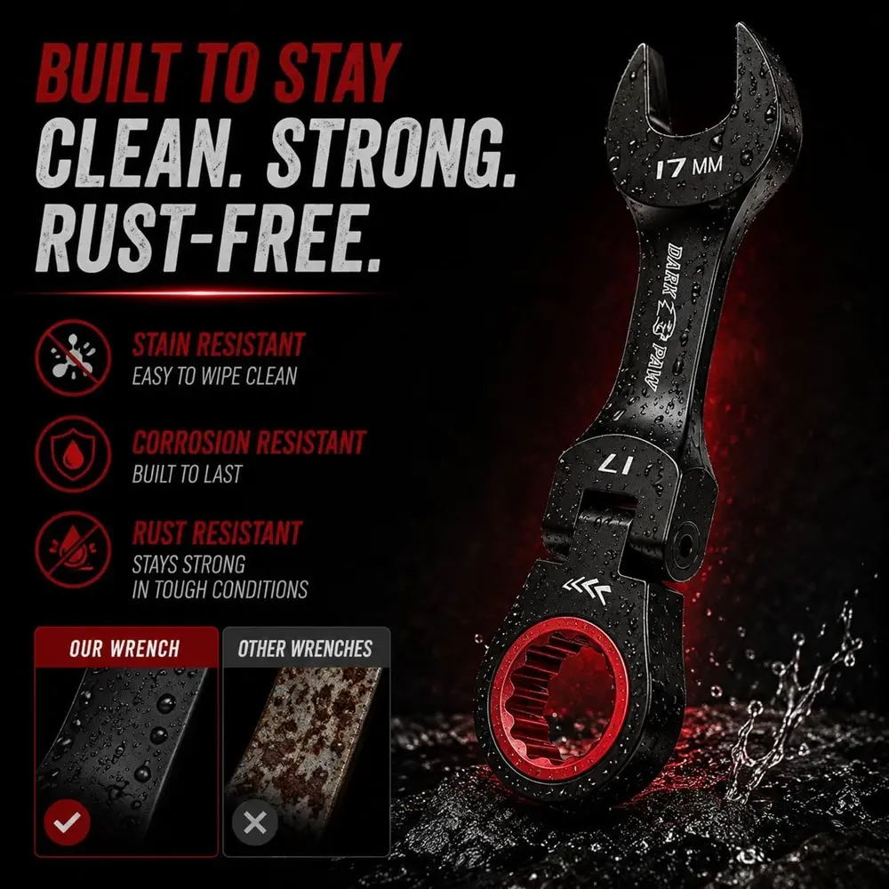 Flex Head Ratcheting Wrench Set SAE