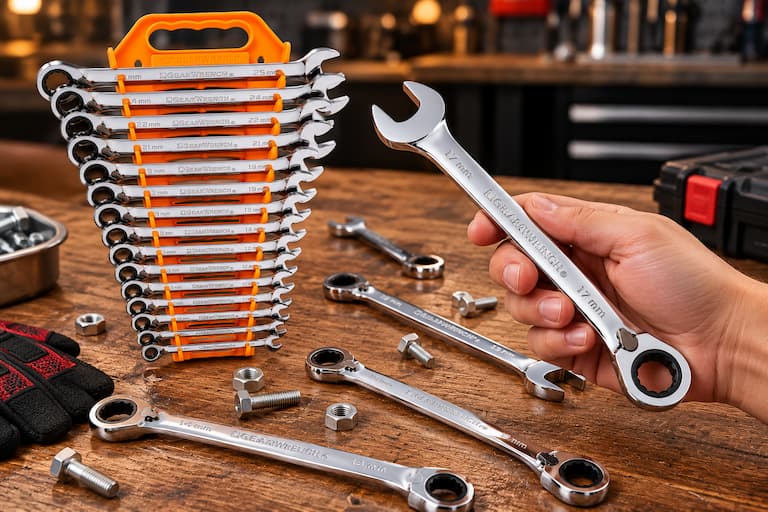 GEARWRENCH 16-piece metric Reversible Ratcheting Wrench Set